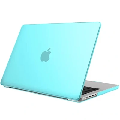 Afbeelding van Fintie Hoes compatibel met MacBook Pro 14 inch (2023 2021 versie) A2992, A2918, A2779, A2442, M3, M2, M1 Pro/Max, ultradunne harde beschermhoes inch, turquoise (mat)