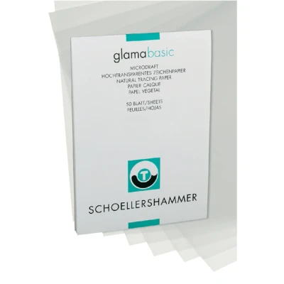 Afbeelding van Ontwerpblok Schoellershammer A4 80 85gr transparant 50vel
