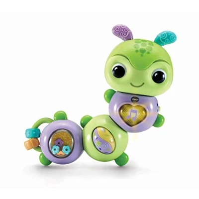 Afbeelding van VTech Twist &amp; Explore Rups, muzikaal speelgoed voor babymeisjes en jongens, interactief babyspeelgoed met licht geluiden, motoriek kinderen, leeftijd 3 maanden +, Engelse versie