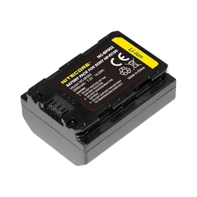 Afbeelding van Nitecore NP FZ100 camera batterij alternatief voor Sony FZ100, geschikt vele modellen