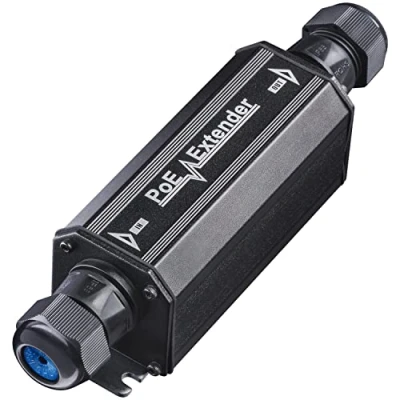 Afbeelding van Cudy POE15 Gigabit outdoor waterdicht IP67 PoE + extender, 10/100/1000 Mbps, repeater, versterker, BoE PoE, wandmontage, IEEE 802.3at/802.3af, wandmontage