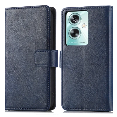 Afbeelding van OnePlus Nord N30 SE Hoesje Kunstleder iMoshion Bookcase Donkerblauw Telefoonhoesje