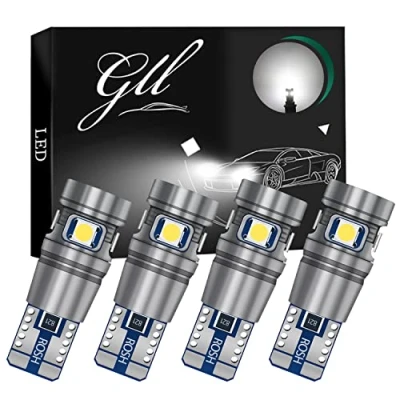 Afbeelding van GLL 4pcs T10 501 LED Lampen 194 168 W5W Bollen 3030 6SMD voor Auto Dome Interieur Dashboard Kofferbak Kentekenplaat Verlichting