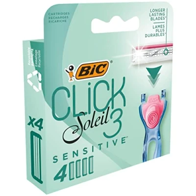Afbeelding van BIC Click 3 soleil shaver sensitive cartridges bl 4 stuks