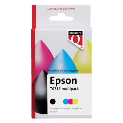 Afbeelding van Inktcartridge Quantore alternatief tbv Epson T071540 zwart + kleur
