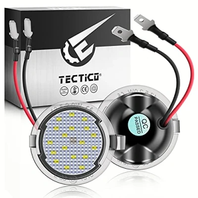 Afbeelding van TECTICO LED Onder Zijspiegel Instapverlichting 6000K Xenon Wit SMD Canbus Compatibel met Mondeo F150 Edge Explorer Taurus Everest, 2 Lampen