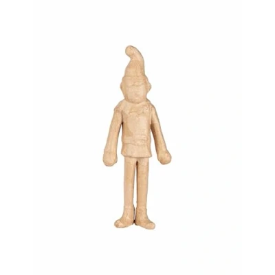 Afbeelding van Décopatch 234C een Lutin om te versieren standaard van papier maché kerstfiguur 10 x 4 25 cm