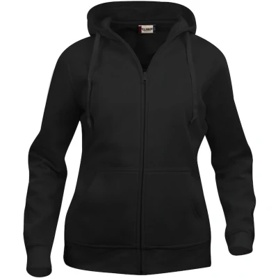 Afbeelding van Clique Basic hoody full zip ds Zwart maat XL