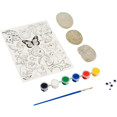 Afbeelding van Happy stones rock painting stenen schilderen Knutselset voor kinderen