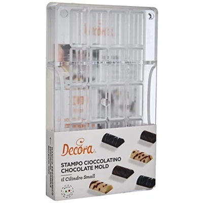 Afbeelding van Decora 0050115 Professionele chocoladevorm, cilindervormig, 20 verdiepingen, 33 x 16 8 mm, polycarbonaat