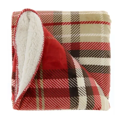 Afbeelding van Unique Living Plaid Huub 130x160cm Red