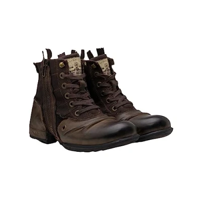 Afbeelding van Replay Gmu01 .000.c0003l Biker Boots voor heren, Dk Brn 018, 44 EU