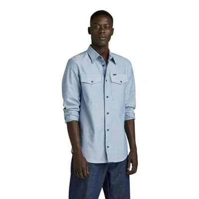 Afbeelding van Marine Slim Shirt met lange mouwen, Meerkleurig (Nitro/White Oxford D24963 7665 d139), XS