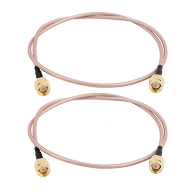 Afbeelding van GTIWUNG 2 stuks SMA kabel, stekker naar Male Pigtail kabel RG316 15 cm voor Homematic CCU3 CCU2 CC1101 Raspberry Pi 2,4 GHz wifi antenne draadloze routers
