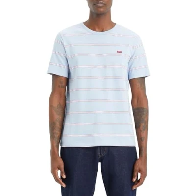 Afbeelding van Levi&#039;s Original TEE Tshirt print, Heren, Maat: XS, Soft chambray
