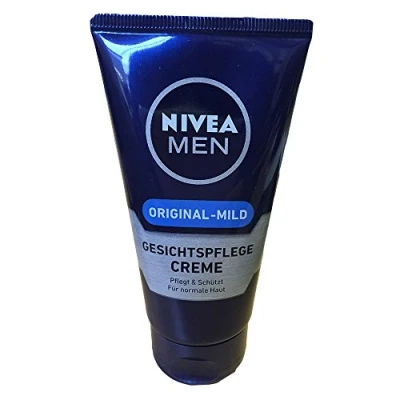 Afbeelding van Nivea Men Protect &amp; Care gezichtscrème in 3 delige verpakking (3 x 75 ml), rustgevende voor mannen, hydraterende dagcrème
