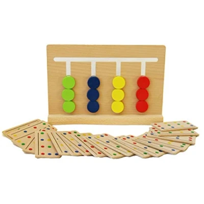 Afbeelding van TOWO Houten kleur sorteren Toy Puzzle Game for Kids Brain Teaser IQ speelgoed voor 3 jaar educatieve puzzels Childrens Montessori Learning