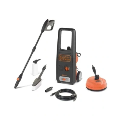 Afbeelding van Black+Decker BXPW1500PE Hogedrukreiniger met Patio Cleaner en Vaste Borstel (1500 W, 120 Bar, 390 l/u)