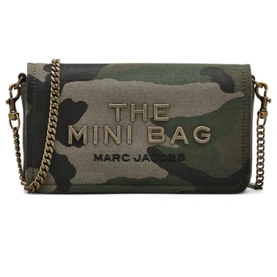 Afbeelding van Marc Jacobs dames The Mini Bag crossbodytas van canvas met camouflage print