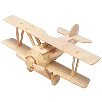 Afbeelding van Eureka Gepetto&quot;;s Workshop Houten Bouwpakket 3D Dubbeldekker