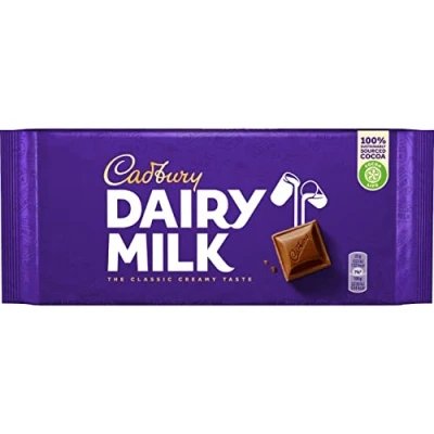 Afbeelding van Cadbury Dairy Milk Chocolade romige melkchocolade lekkere zoetigheid met zoete volle smaak Milk, 180 g