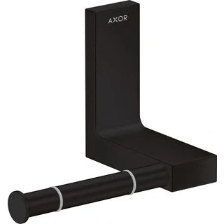 Afbeelding van Hansgrohe axor universal rectangular closetrolhouder mat zwart 42656670