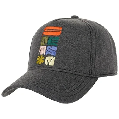 Afbeelding van Stetson Cotton Melange x The Feebles Pet Dames/Heren katoenen cap baseballpet Snapback met klep voor Zomer/Winter One Size antraciet