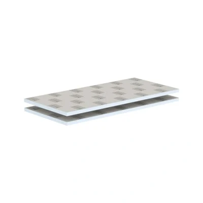 Afbeelding van LUX ELEMENTS Bouwpaneel klaar om te betegelen 125 x 60cm 2 st. I Hardschuimpaneel 30mm van geëxpandeerd polystyreen met mortellaag Schimmelresistent
