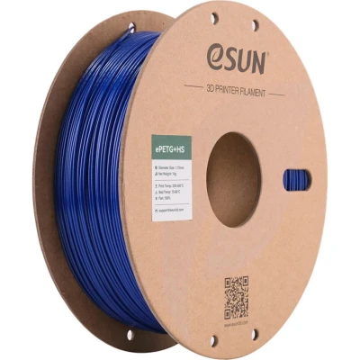 Afbeelding van eSUN PETG Filament 1.75mm, PETG+HS Hoge Snelheid 3D Printer Filament, Dimensionale Nauwkeurigheid +/ 0.03mm, 1KG Spoel (2.2 LBS) voor Printers (Effen Blauw, 1KG)