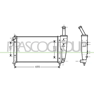 Afbeelding van Radiateur PRASCO FT133R006