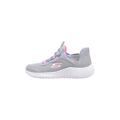 Afbeelding van Skechers Bounder eenvoudige schattige Sneaker, Grijs, 10 UK Kind, Child