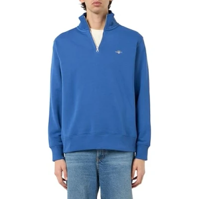Afbeelding van GANT Heren Reg Shield Half Zip Sweat Sweatshirt, Rich Blue., L
