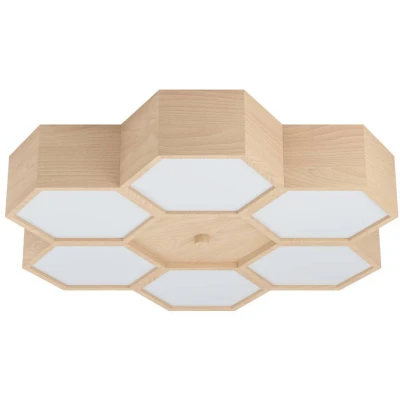 Afbeelding van EGLOÂ MirlasÂ PlafondlampÂ Â E27Â 54Â cmÂ Bruin/Wit