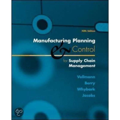 Afbeelding van 9780071313933 Manufacturing Planning And Control For Supply Chain Manageme