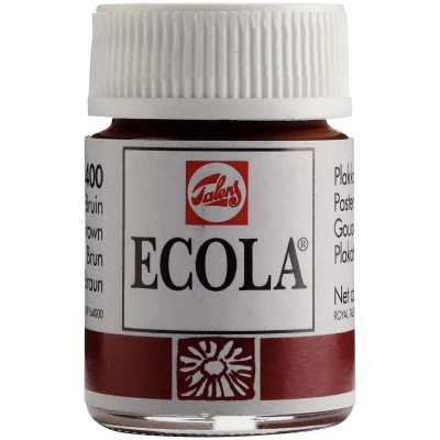 Afbeelding van Bruynzeel Ecola plakkaatverf fles 16ml brown 400