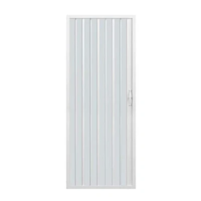 Afbeelding van Douchedeur 70 cm PVC mod blanco met opening aan de zijkant