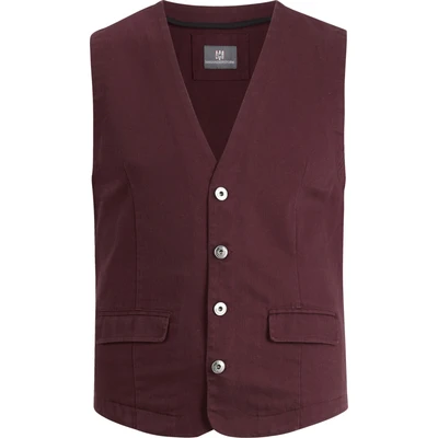 Afbeelding van Jan Vanderstorm gilet TORELL Plus Size donkerrood