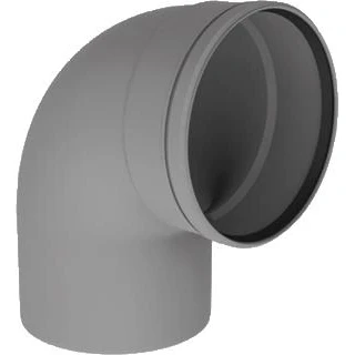 Afbeelding van Burgerhout Twinline rookgas bocht PP Ø 200 mm 90
