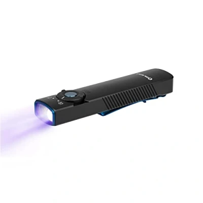 Afbeelding van OLIGHT Arkfeld UV lamp EDC met ultraviolette verlichting, koudwit licht, 85 m, 1000 lumen, magnetisch, oplaadbaar, voor vlekdetectie, tint, kunstbiljet (zwart)