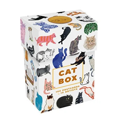 Afbeelding van Cat Box: 100 Postcards by 10 artists