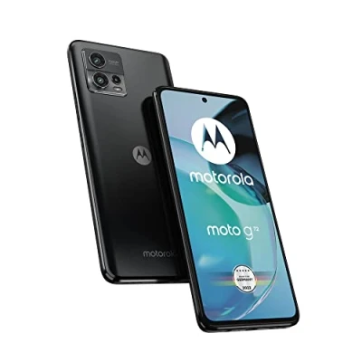 Afbeelding van Motorola Moto g72 Smartphone (6,6 inch FHD+ Display, 108 MP Camera, 6/128 GB, 5000 mAh, Android 12), Meteorite Grey, incl. Beschermhoes + Auto Adapter [Exclusief bij Amazon]