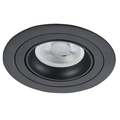 Afbeelding van LED inbouwspot Jamy Rond Zwart Extra Warm Wit Dimbaar 4W Philips