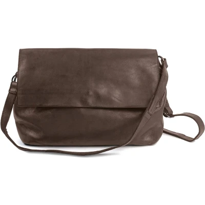 Afbeelding van HAROLD&#039;S Leren Schoudertas Submarine Handbag Flap Brown Donkerbruin