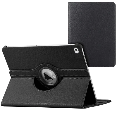 Afbeelding van Apple iPad Air Hoes: iMoshion 360 Draaibare Bookcase Zwart Kunstleder Tablet Hoezen