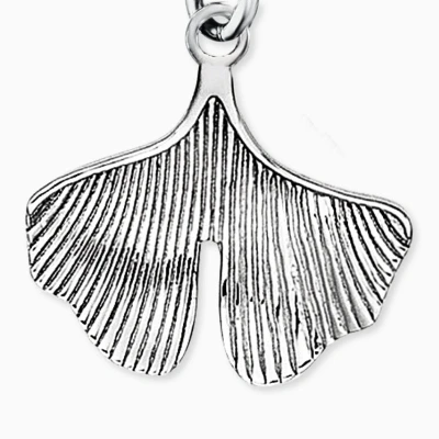 Afbeelding van Engelsrufer, Hanger, Tijdloze zilveren hanger GINKGO biloba ERC (L)