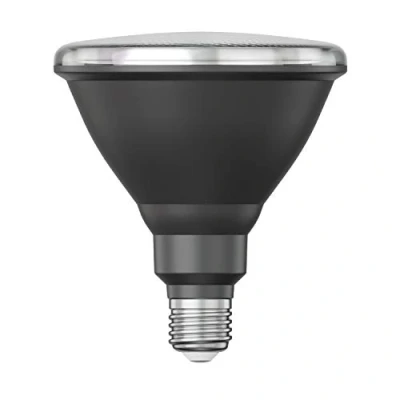 Afbeelding van ledscom.de E27 LED lamp, PAR38 korte hals, warm wit (2700 K), 15,9 W, 1279lm, 43, reflectorspiegel (zilver), reflectorlamp, reflector, spot, schijnwerper, halogeenlamp