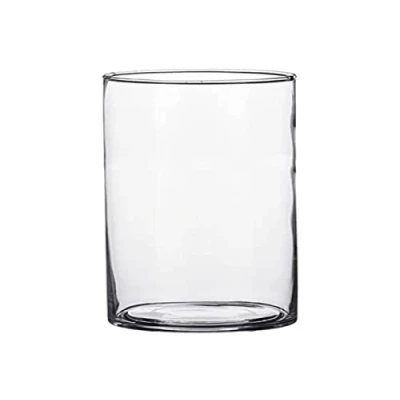 Afbeelding van Cilinder bloemenvaas/bloemenvazen 9 x 15 cm transparant glas Vazen