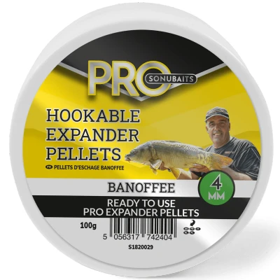 Afbeelding van Sonubaits Pro Hookable Expander Pellets 6mm &amp; 8mm 4mm / Banoffee