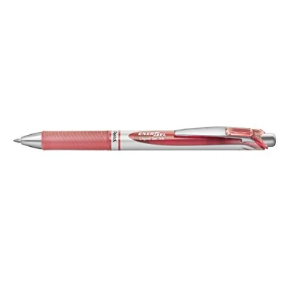Afbeelding van Pentel BL77 P3X EnerGel Gel rollerball met drukmechanisme, 0,7 mm kogeldiameter = 0,35 lijndikte, navulbaar, 1 stuk, koraal