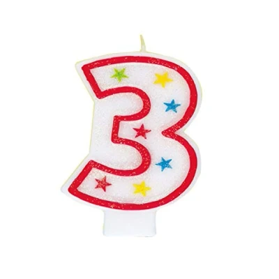 Afbeelding van Unique Party Supplies 37313 Glinsterende verjaardagskaarsen en &quot;Happy Birthday&quot; taartdecoratie
